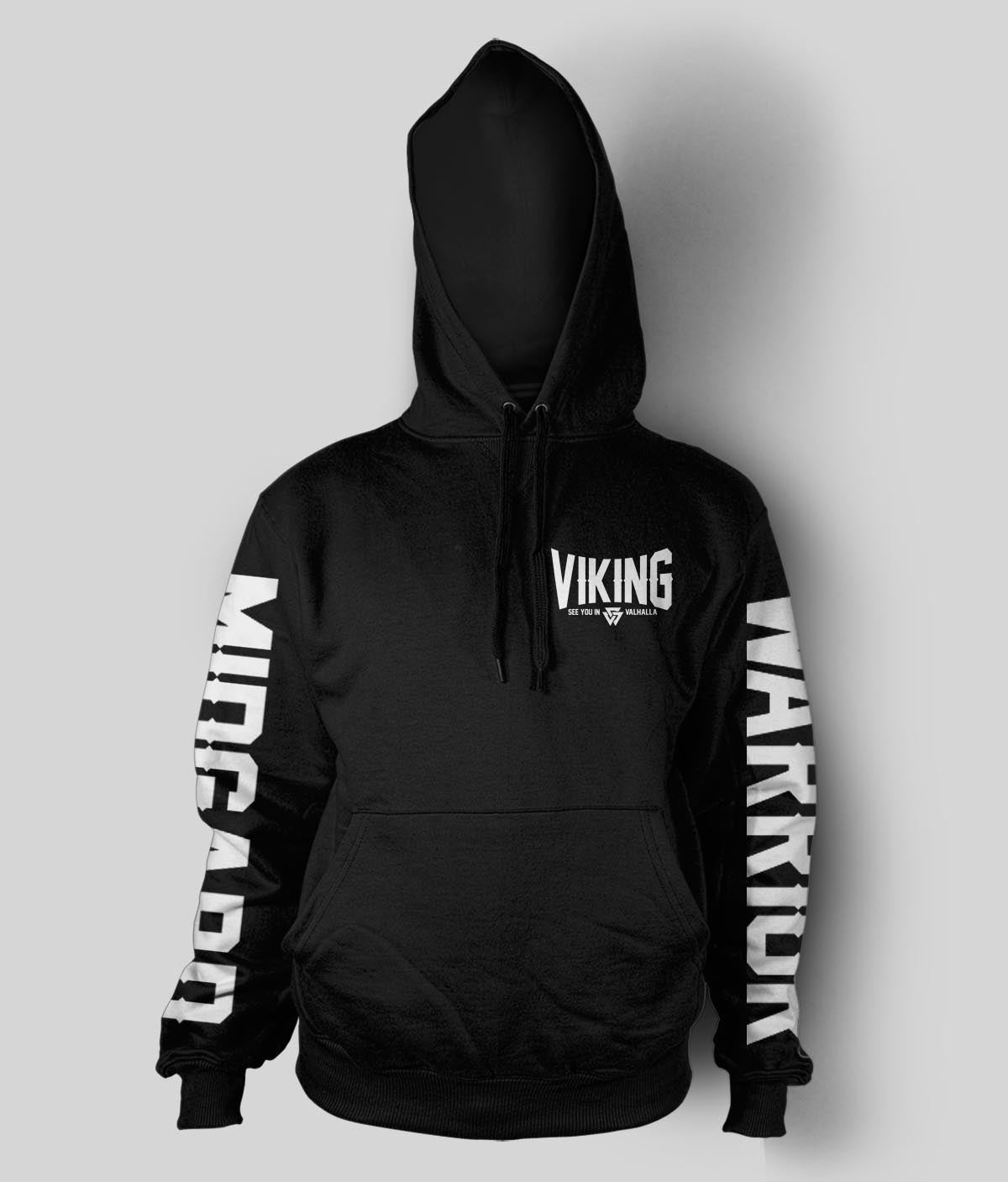 Big Viking Hoodie MIDGARD WARRIOR - See you in Valhalla