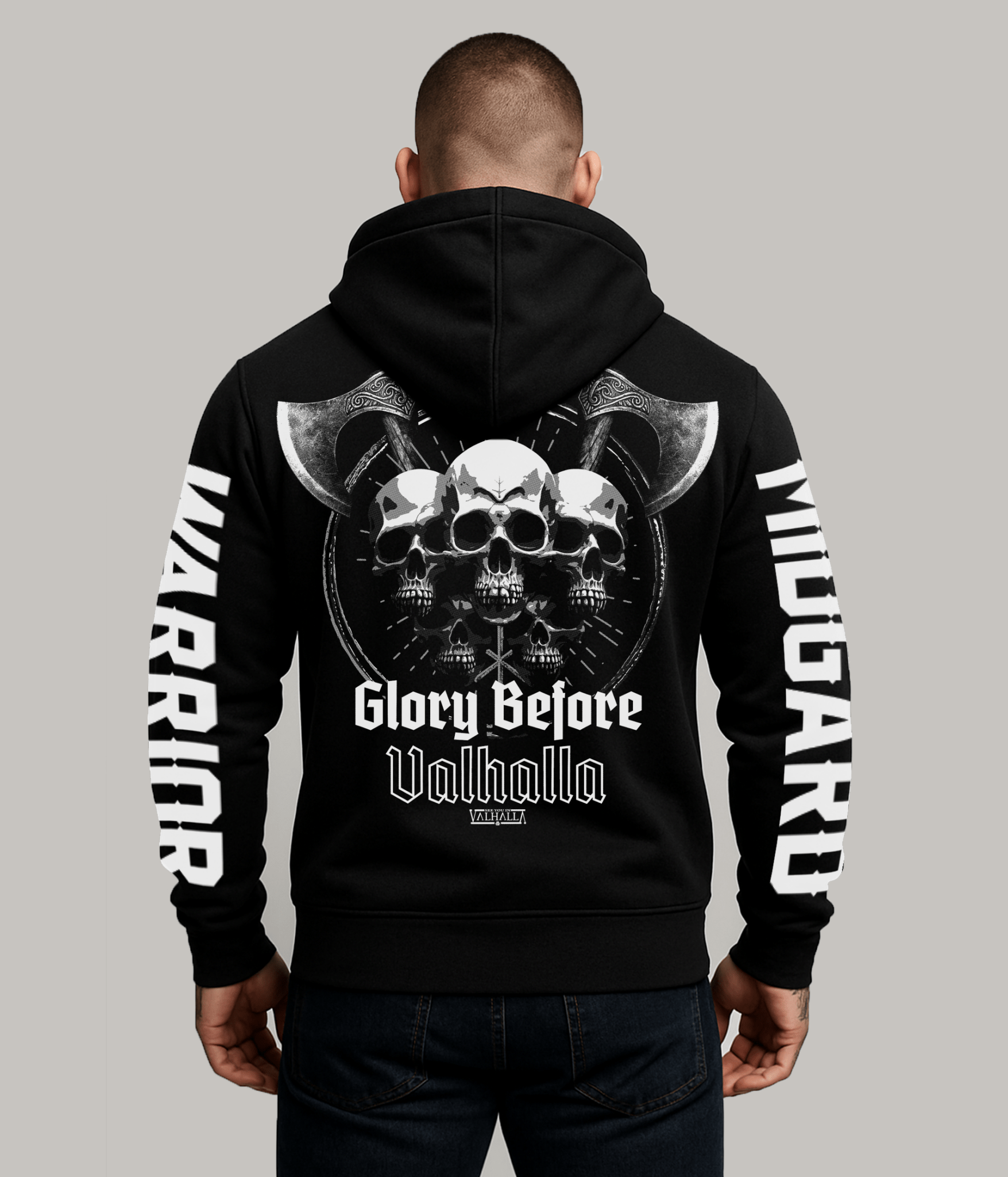 Glory Before Valhalla Sweatjacke - See you in Valhalla